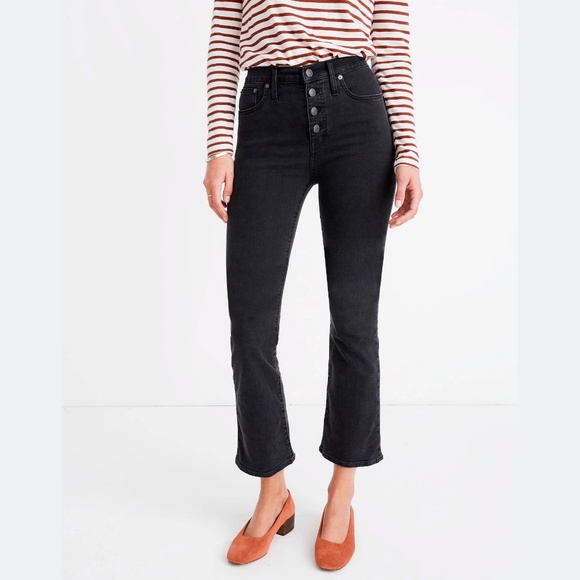 Madewell | Cali Demi-Boot Jeans in Bellspring Wash: Button-Front Edition - Picture 1 of 9